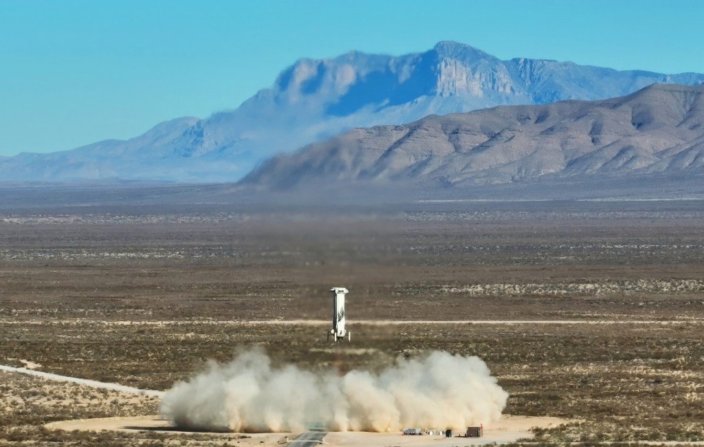 NS-30 booster landing